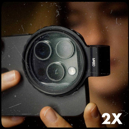 Super Bundle: 2x MABO Glow for Phone (2x MABO Glow 52mm 1/4 + 2x Clamp)