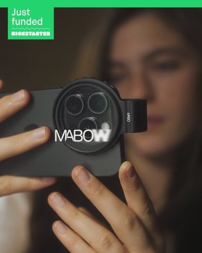 Super Bundle: 2x MABO Glow for Phone (2x MABO Glow 52mm 1/4 + 2x Clamp)